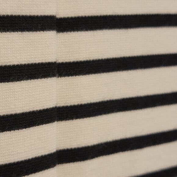 Gibson Striped Jacket Nautical Preppy Black and White 3/4 Sleeve Medium 955 - Picture 13 of 16